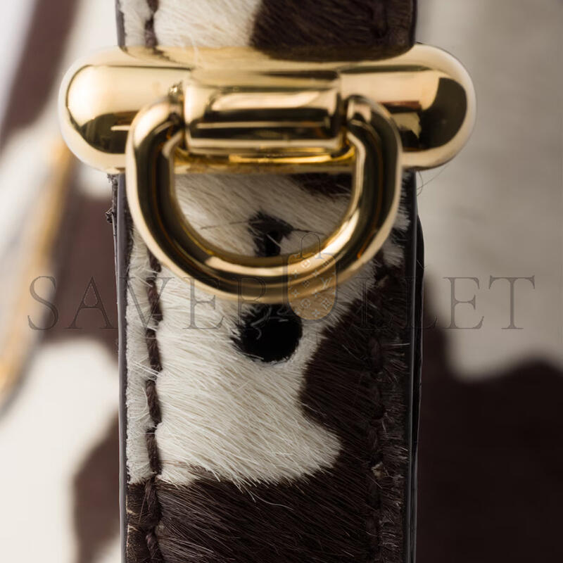 PRADA ARQUÉ PRINTED LEATHER MINI SHOULDER BAG 1BC194 (22.5*18.5*6cm)